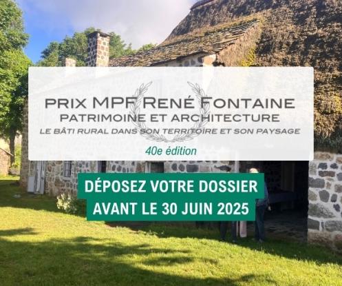 40e édition du Prix René Fontaine - Patrimoine et Architecture