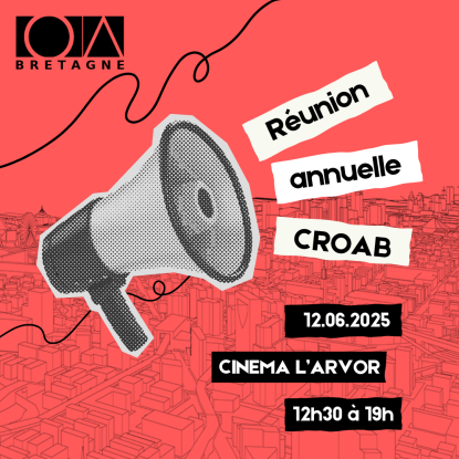 Visuel de l'invitation à la réunion annuelle des architectes bretons