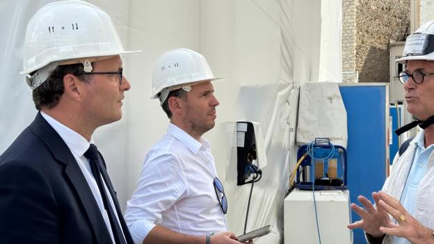 Visite du chantier de rénovation de la chapelle Notre-Dame de la consolation