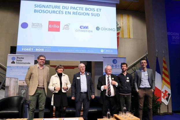 Les signataires du Pacte Bois et Biosourcés de Provence-Alpes-Côte d'Azur