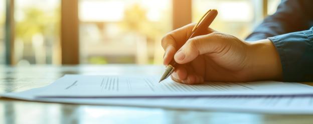 Signature d'un contrat