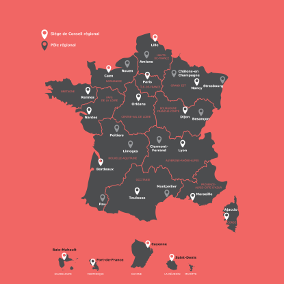 Conseils régionaux de l'Ordre des architectes