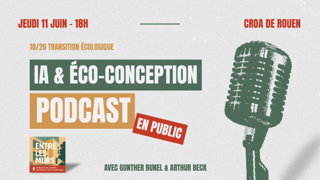 Le CROA Normandie organise un « 18/20 de la transition écologique » sur l'IA & l'éco‑conception le jeudi 11 novembre 2026 à Rouen.