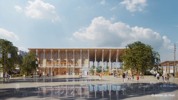 Aperçu de la future halle de la Bocca