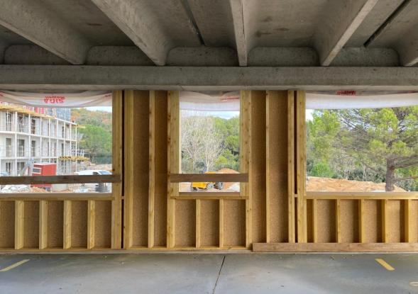 Chantier du campus des Amandiers à Sophia Antipolis