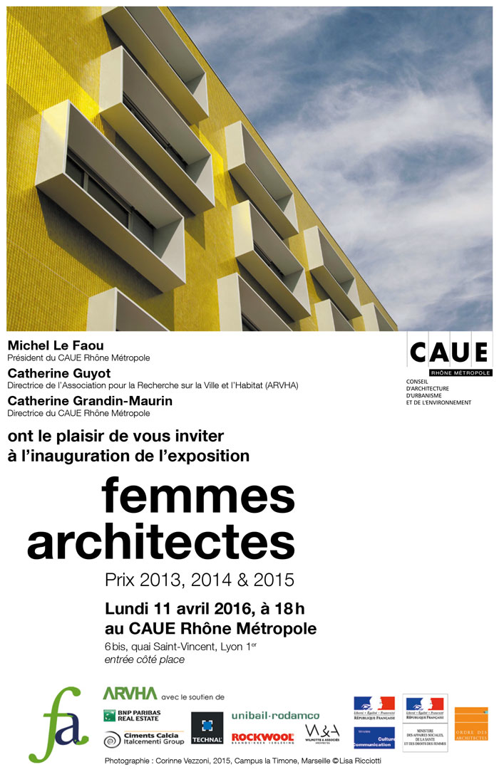 Vernissage Femmes architectes - Expo CAUE - Avril 2016